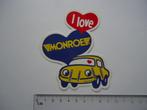 sticker Love Monroe auto smile retro, Verzamelen, Overige typen, Zo goed als nieuw, Verzenden