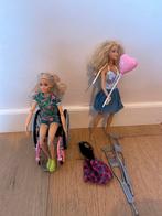 Barbie met rolstoel en accessoires, Kinderen en Baby's, Speelgoed | Poppen, Ophalen of Verzenden, Zo goed als nieuw, Barbie