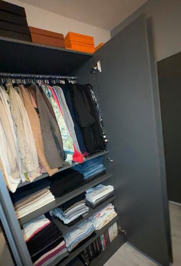 IKEA DONKERGRIJS PAX KAST ZO GOED ALS NIEUW - afbeelding 3