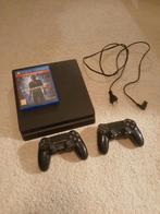 Ps4 slim, Spelcomputers en Games, Spelcomputers | Sony PlayStation 4, Ophalen of Verzenden, Zo goed als nieuw, Met 2 controllers