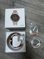 Fossil rosé-gouden smartwatch, Sieraden, Tassen en Uiterlijk, Smartwatches, Gebruikt, Fossil, Ophalen of Verzenden, Roze