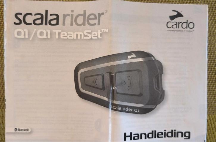 Scala Rider Q1 Teamset Helm Headset, Motoren, Accessoires | Navigatiesystemen, Nieuw, Ophalen of Verzenden
