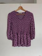 Polkadot blousje Modström maat XS, Kleding | Dames, Paars, Ophalen of Verzenden, Zo goed als nieuw, Maat 34 (XS) of kleiner