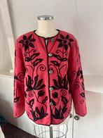 VINTAGE geborduurde zwarte bloemen jasje zgan CHCS fraise, Kleding | Dames, Allure vintage, Ophalen of Verzenden, Zo goed als nieuw