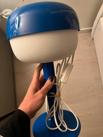 IKEA BLASVERK tafellamp bureaulamp blauw wit beschikbaar voor biedingen
