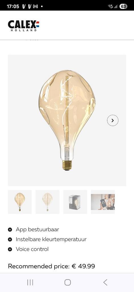 Nieuwe grote calex lampen bestuurbaar met ap heb, Huis en Inrichting, Lampen | Losse lampen, Nieuw, Led-lamp, E27 (groot), Ophalen of Verzenden