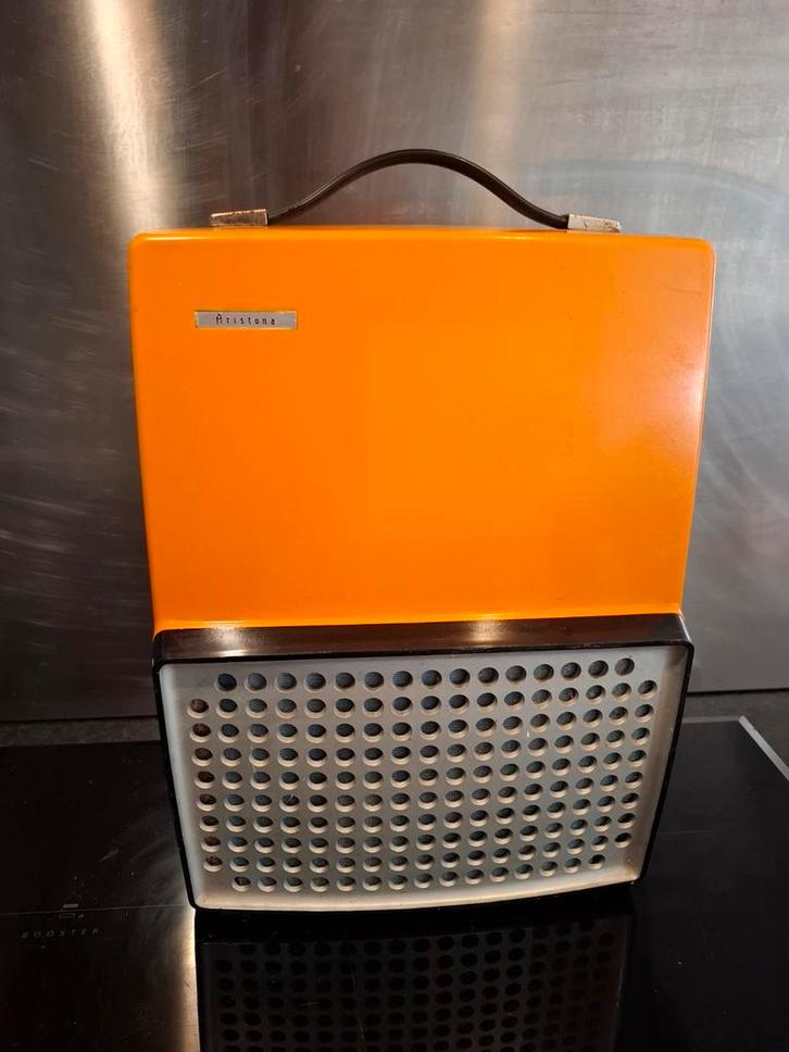 VINTAGE RETRO WERKEND KNALORANJE 1970 SPACE AGE PLATENSPELER, Antiek en Kunst, Antiek | Tv's en Audio, Ophalen of Verzenden
