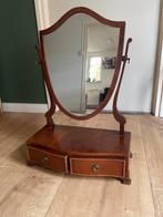 Antieke Tafelspiegel met Lades, Antiek en Kunst, Ophalen, Overige vormen, 50 tot 100 cm, Minder dan 100 cm