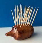 Retro houten Egel Hedgehog/voor cocktailprikkers, Ophalen of Verzenden, Huis en Inrichting