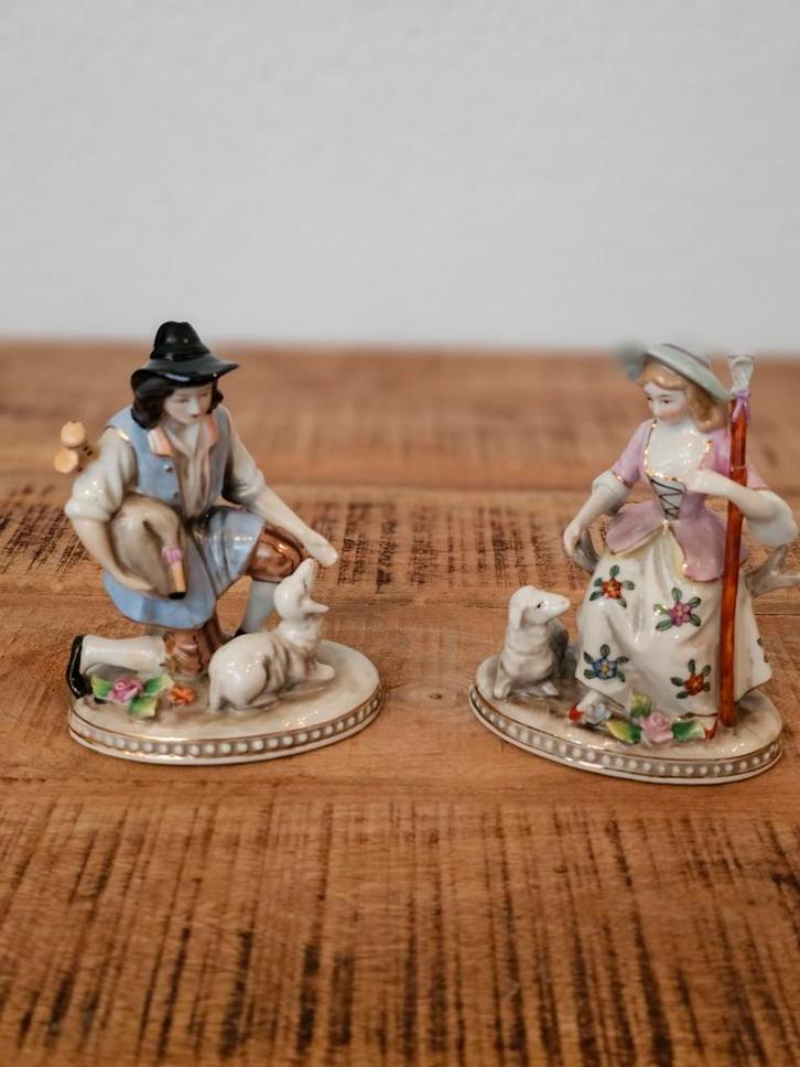 Mooie Beeldjes met Schaapjes - Nieuwstaat!, Antiek en Kunst, Antiek | Porselein, Ophalen of Verzenden