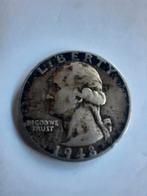 1948 S zilver quarter dollar, Ophalen of Verzenden, Noord-Amerika, Zilver