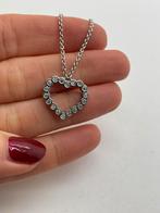 A653 Prachtige zilveren Esprit ketting met hart hanger, Sieraden, Tassen en Uiterlijk, Kettingen, Ophalen of Verzenden, X, Zilver