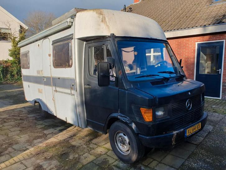 Mercedes 307 D Camper wegenbelastingvrij opknapper, Caravans en Kamperen, Campers, Bedrijf, Buscamper of Camperbus, Mercedes-Benz