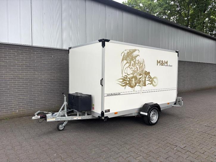 Humbaur HKT Koffer zakbare gesloten aanhanger 310x177x180 cm, Auto diversen, Aanhangers en Bagagewagens, Gebruikt, Ophalen of Verzenden