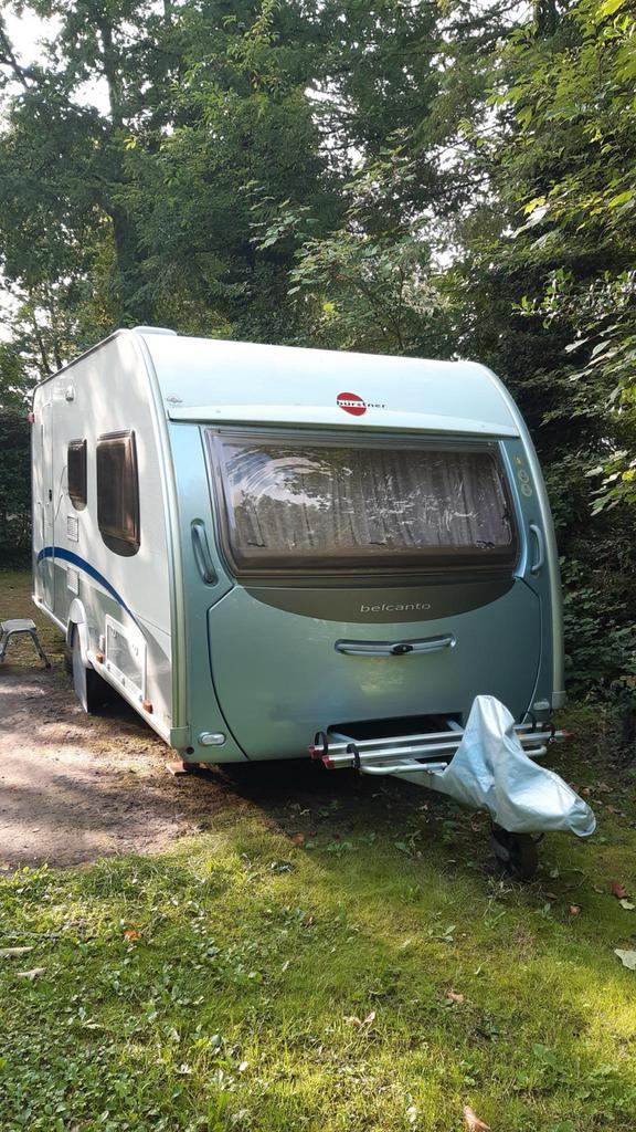 Burstner Belcanto 440 TS  Mover & stalling betaald tot 06/26, Caravans en Kamperen, Caravans, Particulier, tot en met 4, 1250 - 1500 kg