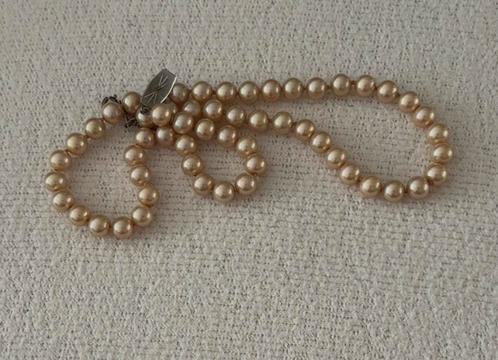 Parelsnoer 58 parels van 7 mm, Sieraden, Tassen en Uiterlijk, Kettingen, Gebruikt, Overige materialen, Overige kleuren, Verstelbaar