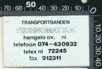 Sticker: Technomat Transportbanden - Hengelo, Ophalen of Verzenden, Zo goed als nieuw, Bedrijf of Vereniging