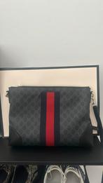 Gucci messenger schoudertas bag heren, Sieraden, Tassen en Uiterlijk, Tassen | Schoudertassen, Ophalen of Verzenden, Zwart