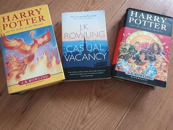 Harry Potter, (engels) J.K Rowling.. 2 hardcover. beschikbaar voor biedingen