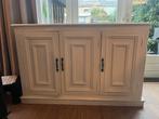 Dressoir, teak wit geschilderd, Ophalen, Gebruikt, 25 tot 50 cm, 100 tot 150 cm