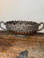 Grote antieke jugendstil schaal ( verzilverd /zilver ?), Antiek en Kunst, Antiek | Schalen, Ophalen of Verzenden