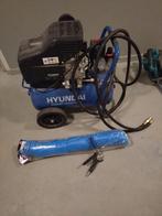 Compressor Hyundai.  plus luchthamer, Doe-het-zelf en Verbouw, Minder dan 25 liter, Ophalen, Zo goed als nieuw, Minder dan 200 liter/min