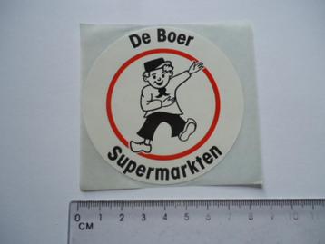 sticker oud DE BOER supermarkt winkel vintage  beschikbaar voor biedingen