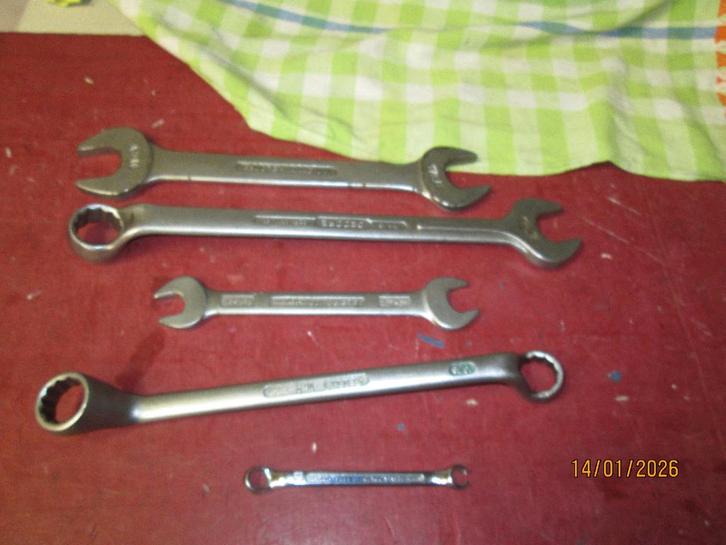 Te koop: Div. sleutels Engelse maten, Doe-het-zelf en Verbouw, Gereedschap | Handgereedschap, Gebruikt, Ophalen of Verzenden