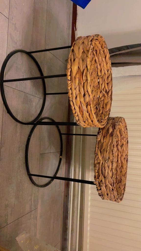 Bijzettafels, Huis en Inrichting, Tafels | Bijzettafels, Gebruikt, Rond, 45 tot 60 cm, Minder dan 55 cm, Ophalen of Verzenden