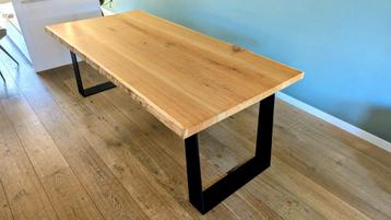Boomstam Eettafel - Uniek Design onderstel beschikbaar voor biedingen