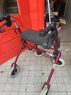 Rollator kleur  bordo rood, Ophalen, Opvouwbaar, Gebruikt