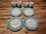 Le Creuset ontbijtset ombre blauw, Huis en Inrichting, Keuken | Servies, Ophalen of Verzenden, Zo goed als nieuw, Aardewerk, Overige stijlen