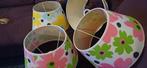 Besselink retro /vintage bloemen print lampenkappen, Ophalen of Verzenden, Huis en Inrichting