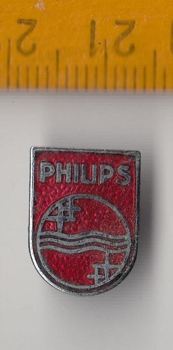 Philips Radio Logo embleem schildje Rood emaille beschikbaar voor biedingen