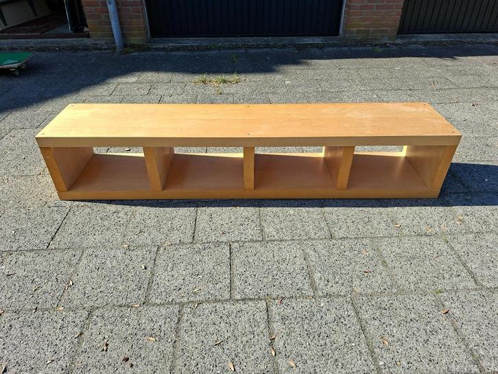 1 lichtbruine IKEA EXPEDIT open kast/vakkenkast (4 vakken), Huis en Inrichting, Kasten | Wandmeubels, Gebruikt, Minder dan 100 cm
