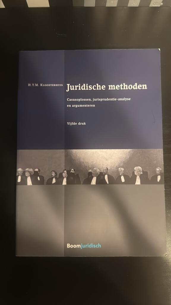 H.T.M. Kloosterhuis - Juridische methoden, Boeken, Wetenschap, Zo goed als nieuw, Sociale wetenschap, Ophalen of Verzenden