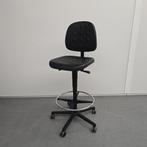 Labkoo hoge werkplaatsstoel - zwarte PU kunststof bekleding, Niet ingevuld, Gebruikt, Niet ingevuld, Niet ingevuld