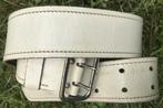 riem fanfare uniform, koppel, Kleding | Heren, Ophalen of Verzenden, Riem of Ceintuur, Gedragen, Wit