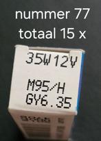 nr. 77 General Electric, 30 tot 60 watt, Halogeen (gloei)lamp, Nieuw, Bipin of Steekvoet