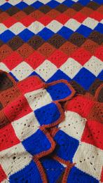 Retro vintage gehaakte sprei kleed quilt 240x145, Ophalen of Verzenden, Zo goed als nieuw
