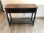 Side table industrieel, Huis en Inrichting, Tafels | Sidetables, Ophalen, 100 tot 150 cm, Zo goed als nieuw, 25 tot 50 cm