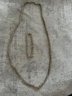 Echt zilveren armband met ketting, Sieraden, Tassen en Uiterlijk, Kettingen, Verzenden, Zo goed als nieuw, Zilver