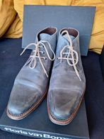 Floris van Bommel blauw grijze leren schoenen maat 48 / 12,5, Kleding | Heren, Schoenen, Ophalen, Blauw, Floris van Bommel, Zo goed als nieuw