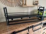 Industriele hanglamp met plateau, Ophalen, Metaal, Industrieel