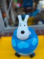 Kuifje's Bobby in blauwe pot - Decoratief beeld, Verzamelen, Ophalen, Beeldje of Figuurtje, ., Zo goed als nieuw
