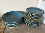 Servies Borden Set - Groen en blauw, Ophalen, Zo goed als nieuw, Bord(en), Effen