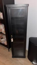 Bloomingville kast - Vurenhout zwart - 6 planken, Ophalen, Minder dan 50 cm, Met deur(en), 75 cm of meer