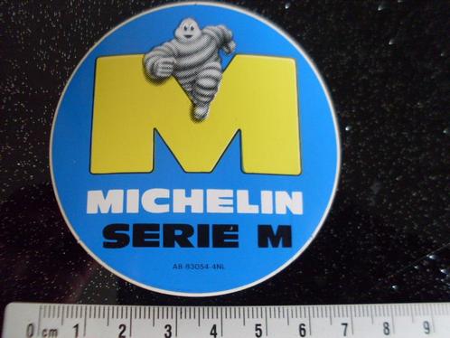 sticker Michelin serie M banden autobanden bibendum logo, Verzamelen, Stickers, Zo goed als nieuw, Merk, Verzenden