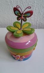 Lief potje met deksel en verende vlinder., Ophalen of Verzenden, Nieuw