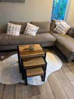 Set van 3 houten bijzettafels, Minder dan 45 cm, Minder dan 55 cm, Ophalen of Verzenden, Zo goed als nieuw